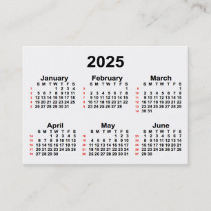 2025年52週間カレンダー（Janz名刺） 名刺