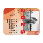 2025年6月カレンダー家族の写真 マグネット (横)