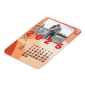 2025年6月カレンダー家族の写真 マグネット (左側)