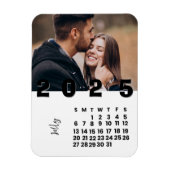 2025年7月正月カレンダー家族の写真 マグネット (縦)