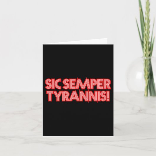 2025年7月4日Sic Semper Tyronis退役軍人トランプR カード (正面)