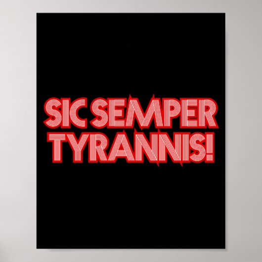 2025年7月4日Sic Semper Tyronis退役軍人トランプR ポスター (正面)
