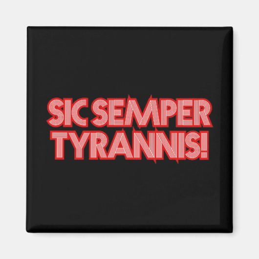 2025年7月4日Sic Semper Tyronis退役軍人トランプR マグネット (正面)