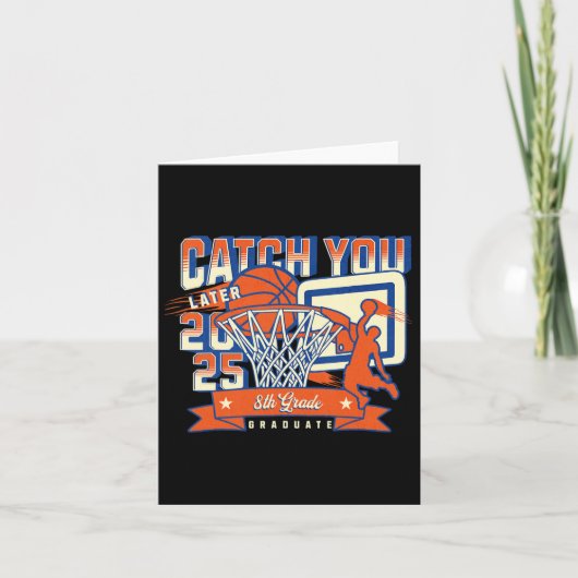 2025年8年生の卒業スケットルチームCl おもしろい カード (正面)