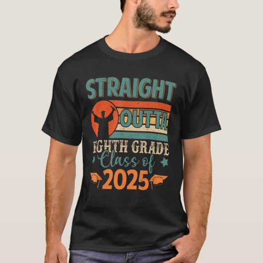 2025年8年生G級ストレートアウトタ8等級 Tシャツ (正面)