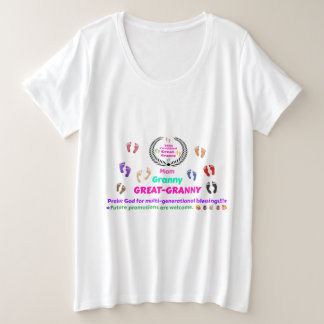 2025年 おひいちゃん(曾祖母)記念 プラスサイズTシャツ