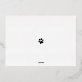 2025年、なんてこった 面白い犬の写真 本物そっくり 箔シーズンカード (裏面)