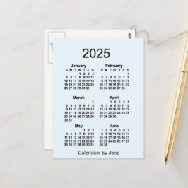 2025年 アリスブルー 6か月 ミニカレンダー（ジャンZ著） ポストカード