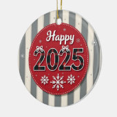 2025年 クリスマスおめでとう セラミックオーナメント (左)