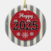 2025年 クリスマスおめでとう セラミックオーナメント (裏面)