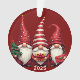2025年 クリスマス ノーム 3体 オーナメント