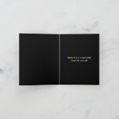 2025年 ゴールド お正月 お祝い ホリデー カード (内部)