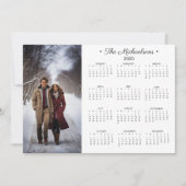 2025年 シンプル フォト カレンダー シーズンカード (正面)