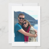 2025年 ハッピーニューイヤー 赤いハートのホリデーカード シーズンカード (裏面)