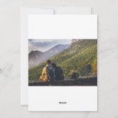 2025年 ハッピーニューイヤー 赤と青のハートのホリデーカード シーズンカード (裏面)