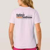 2025年 レトロ SpinNations ロゴ 誕生日Tシャツ Tシャツ (裏面)