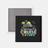 2025年 初クルーズ 船旅 バケーション マグネット (正面/裏面)