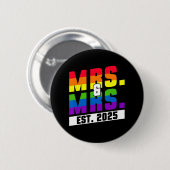 2025年 妻と妻のGay Pride結婚式 缶バッジ (正面&裏面)