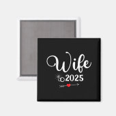 2025年 婚約パーティー 夫婦おそろい マグネット (正面/裏面)