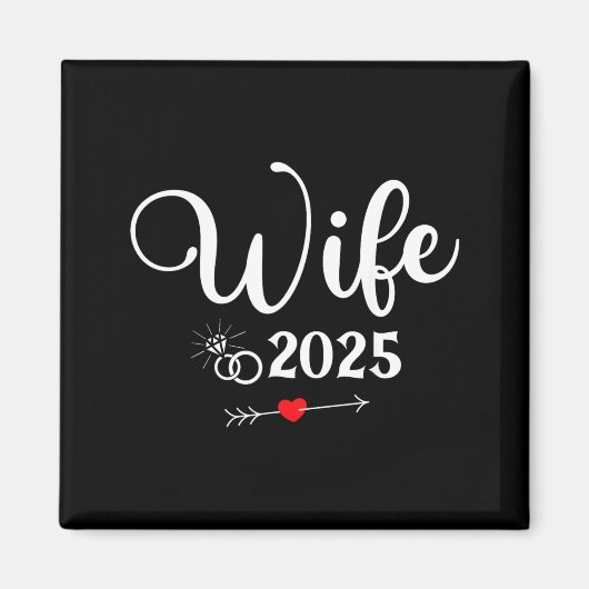 2025年 婚約パーティー 夫婦おそろい マグネット (正面)