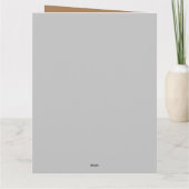 2025年 新年のお祝い 折りたとう式グリーティングカード カード (裏面)