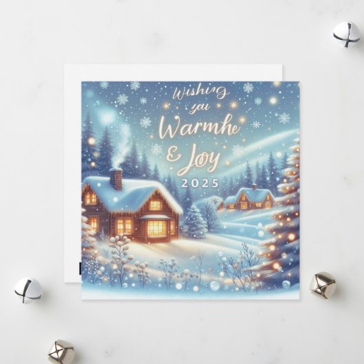 2025年、暖かさと喜びを願って シーズンカード (正面/裏面インサイチュ)