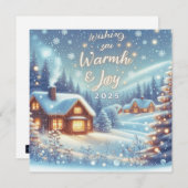 2025年、暖かさと喜びを願って シーズンカード (正面/裏面)