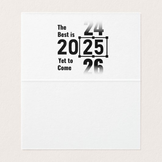 2025年、最高の未来が待っている (内部フラット)