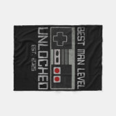 2025年 最高の男友達の独身最後のパーティー ゲーマー 夫 結婚式 フリースブランケット (正面(横))