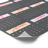 2025年 現代ファミリー フォト コラージュ カスタム ポスター (角)