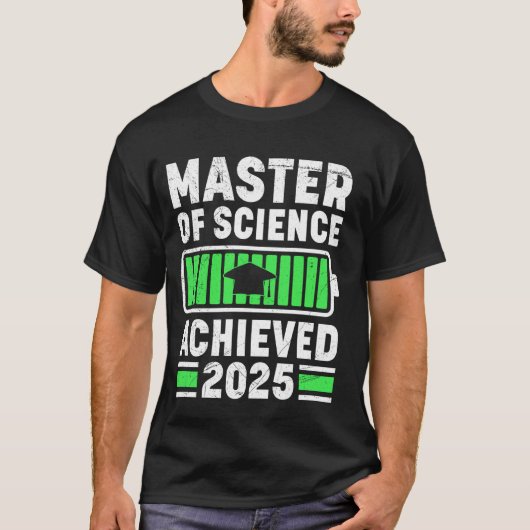 2025年 理学修士 達成 Tシャツ (正面)