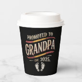 2025年 祖父に昇格 2025年 おじいちゃんになります 紙コップ (正面)