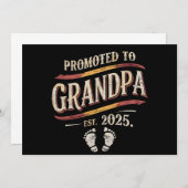 2025年 祖父に昇格 2025年 祖父になります 案内状 (正面/裏面)
