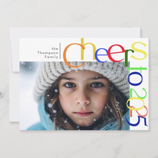 2025年 遊び心あふれる写真におめでとう シーズンカード (正面)