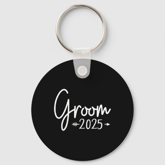 2025年 groom 結婚式 ウェディング 婚約の準備完了 キーホルダー (正面)