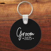 2025年 groom 結婚式 ウェディング 婚約の準備完了 キーホルダー (正面)