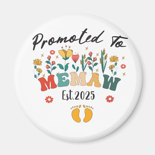 2025年「Memaw」に昇格 :  とっておきの1年  マグネット (正面)