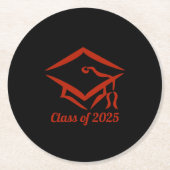 2025年BLKBRD年度の卒業カスタマイズクラス ラウンドペーパーコースター (正面)