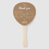 2025年Brown Photo Graduation Thank ハンドファン (正面)