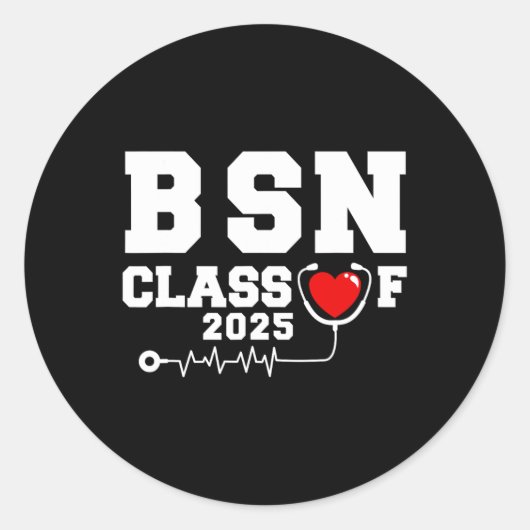 2025年Bsn看護学士課程 ラウンドシール (正面)