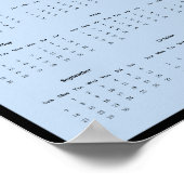 2025年Loon Wall Calendarポスター ポスター (角)