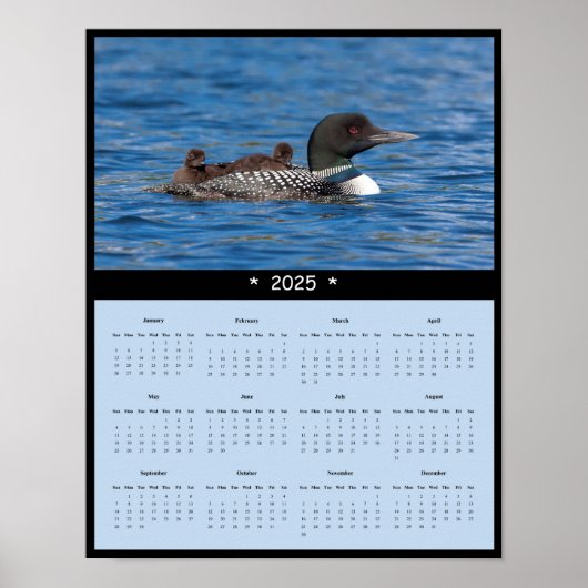 2025年Loon Wall Calendarポスター ポスター (正面)
