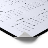 2025年Loon Wall Calendarポスター ポスター (角)