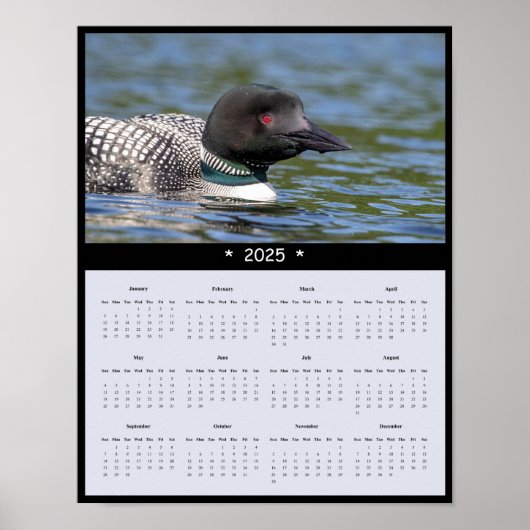 2025年Loon Wall Calendarポスター ポスター (正面)