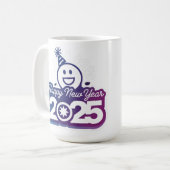 2025年Magへの新年の喜びsip コーヒーマグカップ (正面左)