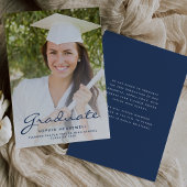 2025年Photo Navy Blue卒業発表 招待状