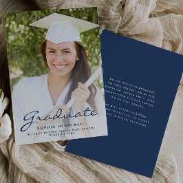 2025年Photo Navy Blue卒業発表 招待状