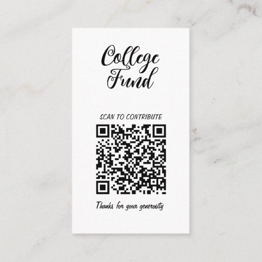 2025年qrコードの白黒の卒業クラス エンクロージャーカード (裏面)