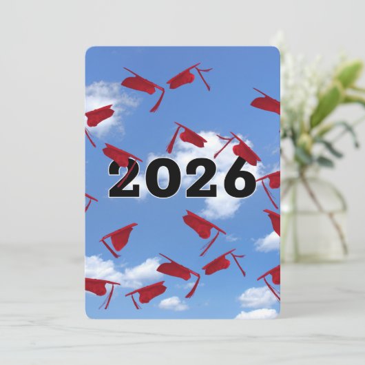 2025年Red Graduation Hats in Sky 招待状 (スタンド正面)
