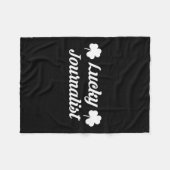 2025年St patricks dayジャーナリストMedia Tv News Repo フリースブランケット (正面(横))